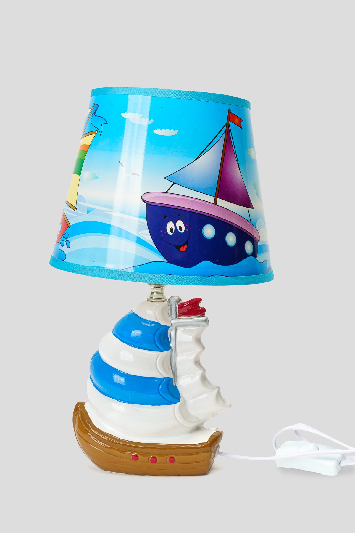 Lámpara Cerámica Barco Azul Chinitown Chinitown